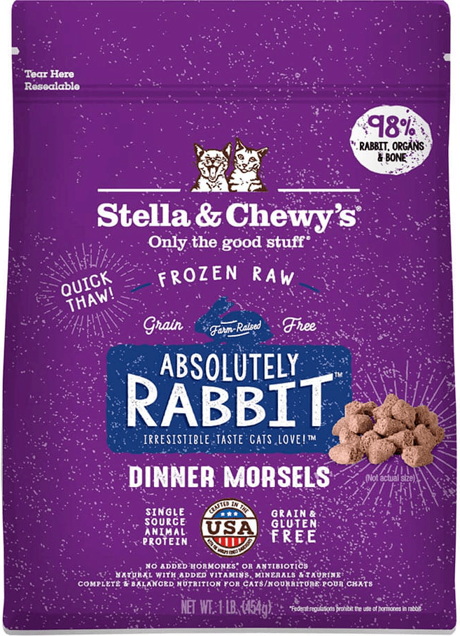 Stella & Chewys Absolutely Rabbit Frozen Raw Dinner Morsels